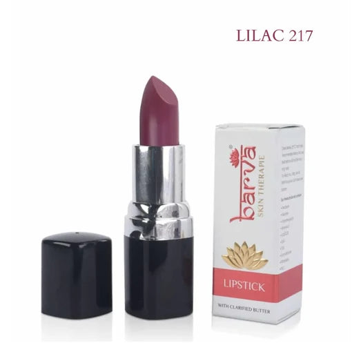BARVA- Natural Lipsticks Made with Cow Ghee (Clarified Butter)- Lilac (Matte) - 217 (4.3g)