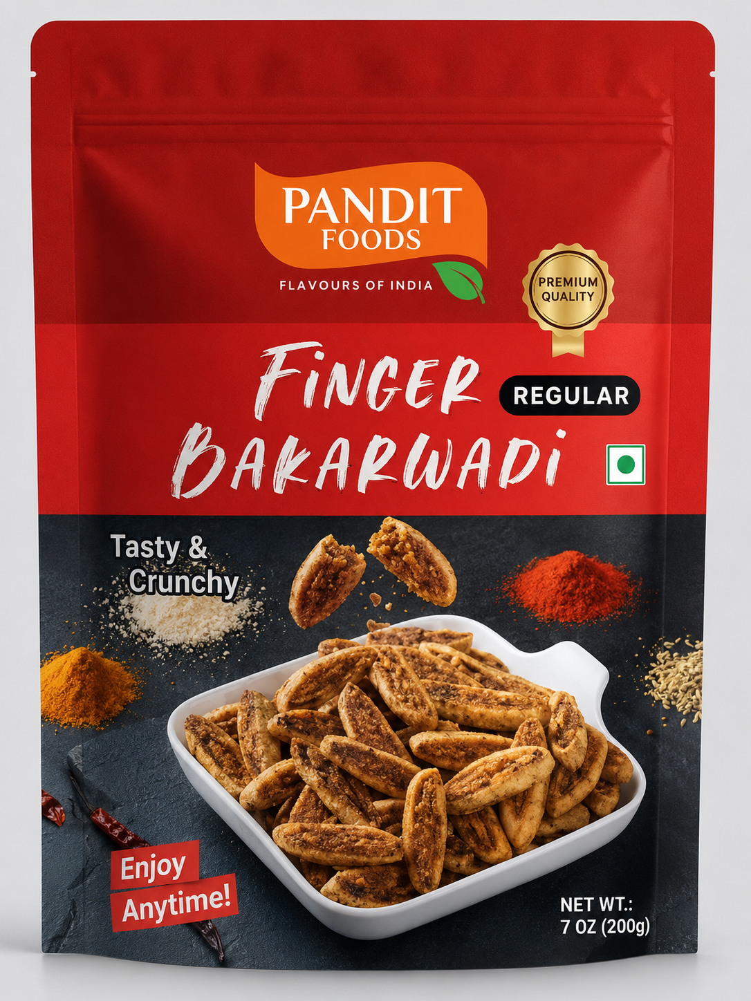 Pandit Foods Finger Bakarwadi (200 Gms)