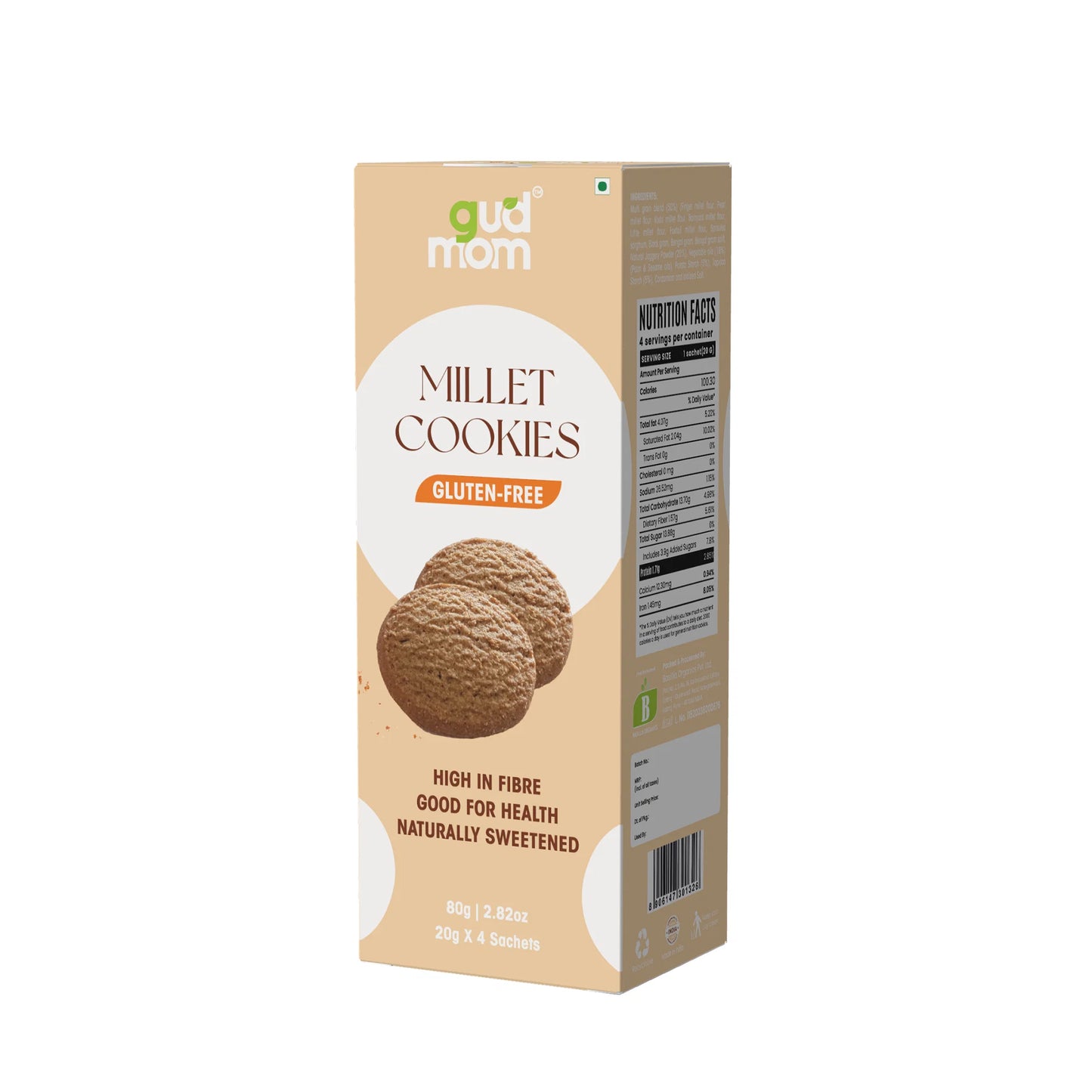 Gluten Free Millet Cookies (200 g)