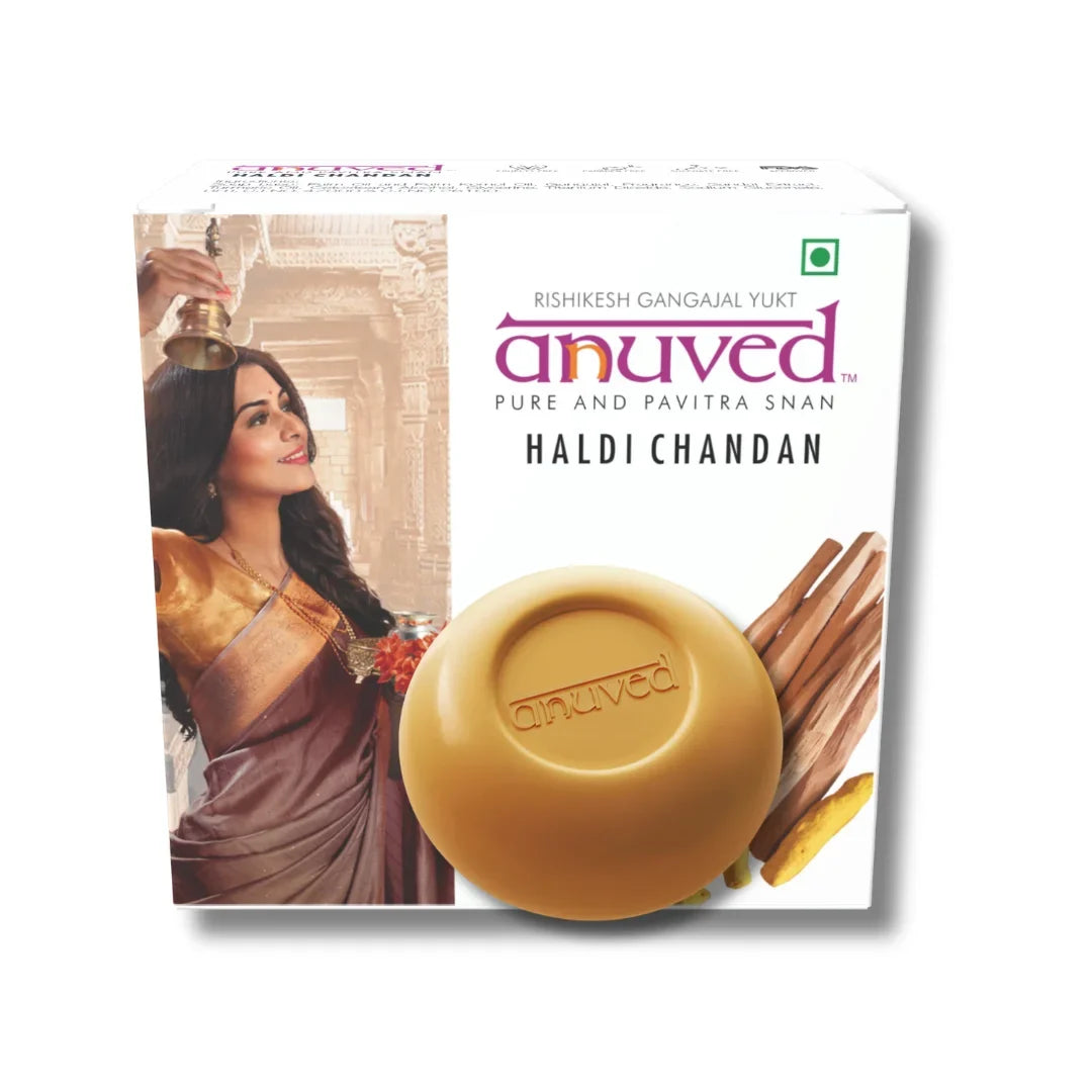 Anuved Haldi Chandan Soap (125g)
