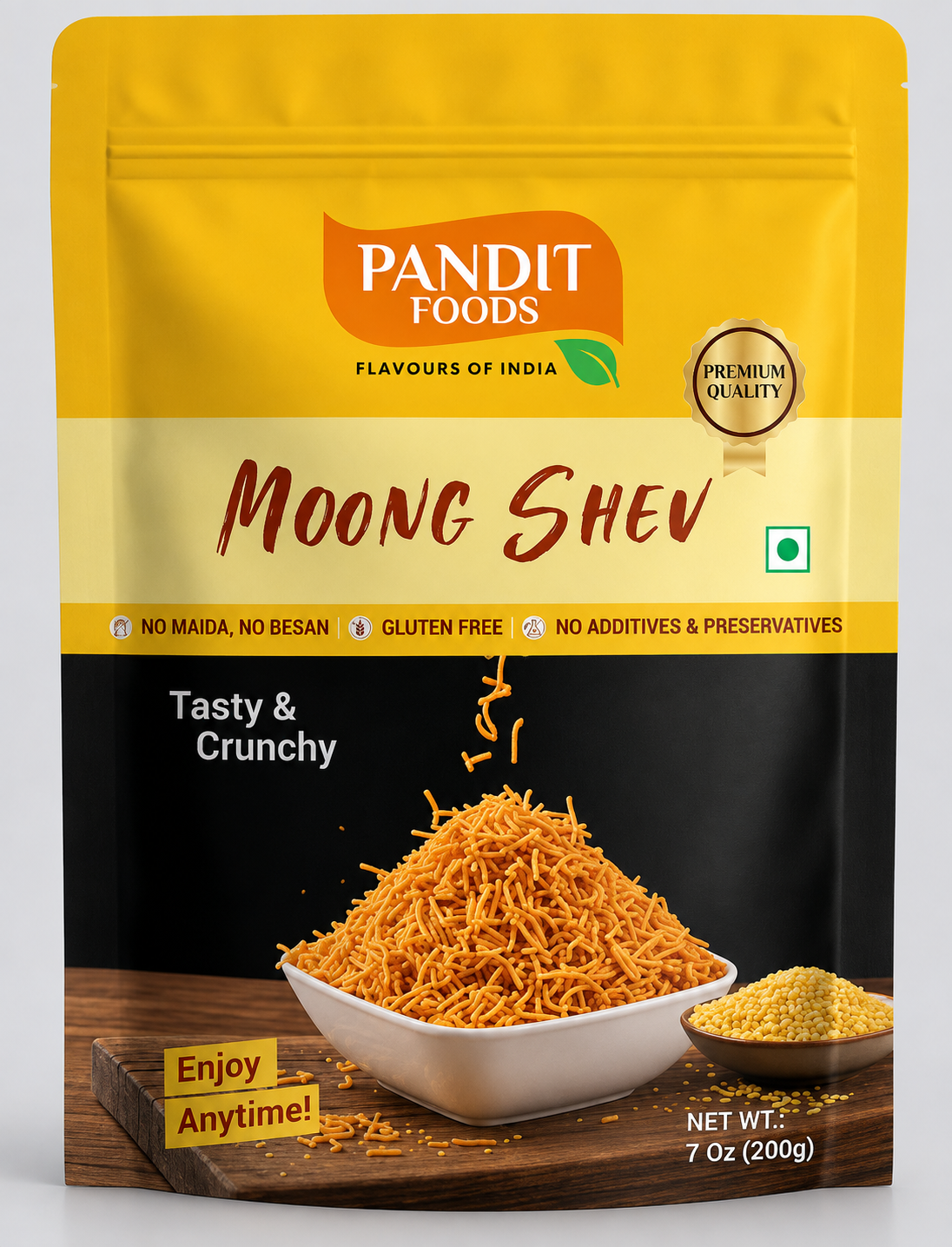 Pandit Foods Moong Shev (200 Gms)