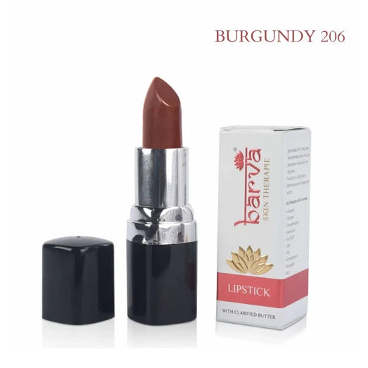 Natural Lipsticks Made with Cow Ghee (Clarified Butter)- Burgundy(Shimmer) 206 (4.3g)