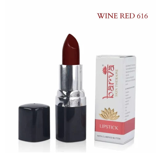 Natural Lipsticks Made with Cow Ghee (Clarified Butter)- Wine Red (Matte) - 616 (4.3)