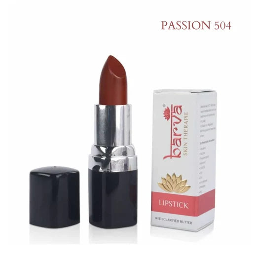 Natural Lipsticks Made with Cow Ghee (Clarified Butter)- Passion(Shimeer) - 504 (4.3g)