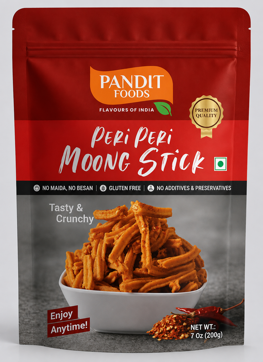 Pandit Foods Peri Peri Moong Stick (200 Gms)