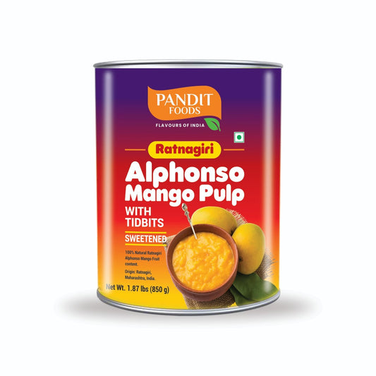 Ratnagiti Mango Pulp With Tidbits (850 GM)