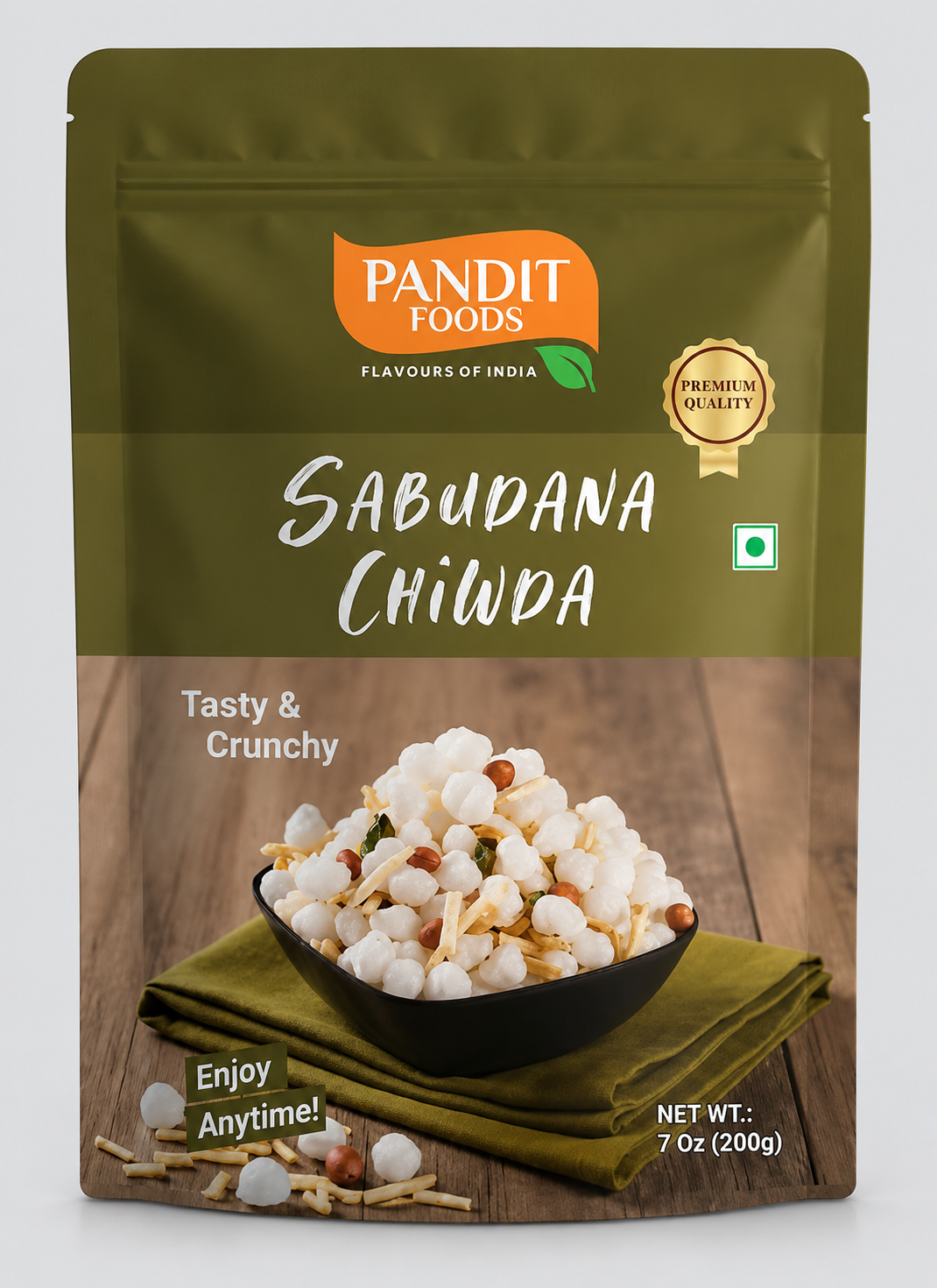 Pandit Foods Sago Chiwada (200 Gms)