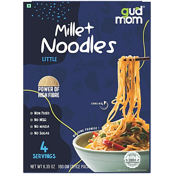 GUDMOM Little Millet Noodles (Hakka) (200 GM)